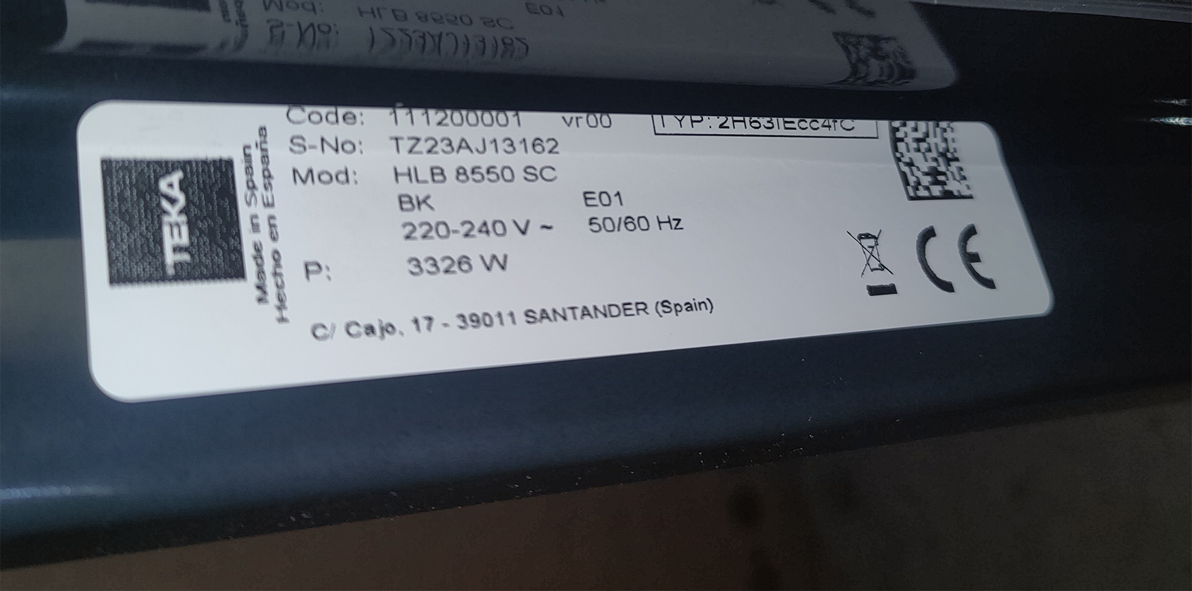 Tabliczka znamionowa